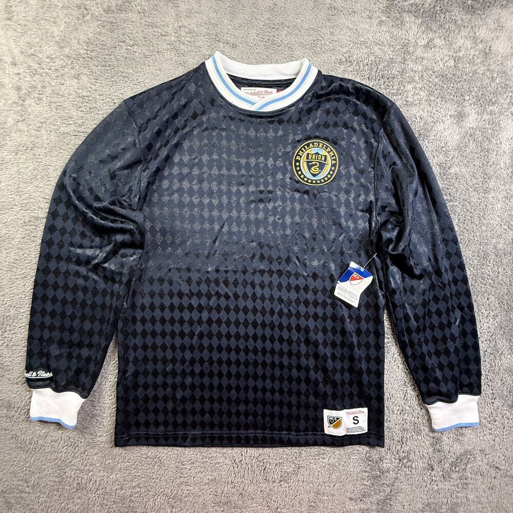 Mitchell & Ness NEW Philadelphia Union Gaddis Jersey S MLS Soccer Navy Diamond
